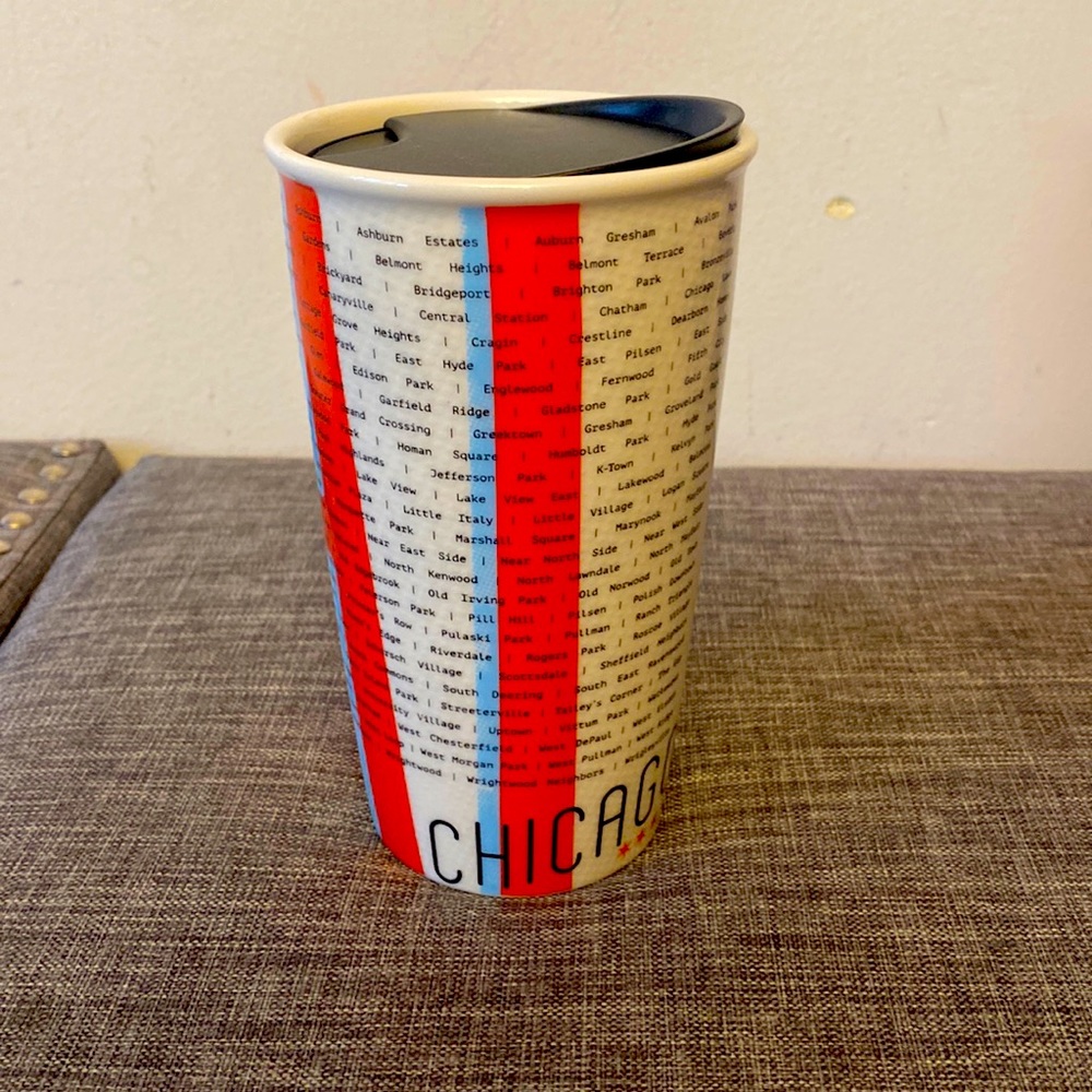 Starbucks Chicago Neighborhood Local Cities Collection Tumbler Cup Mug 12 oz